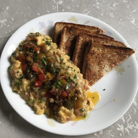 The Making of Piperade Dish