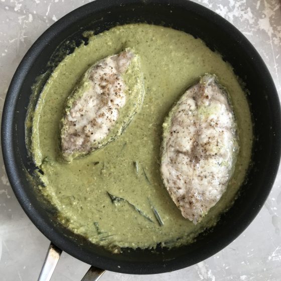 Thai Fish Green Curry Dish