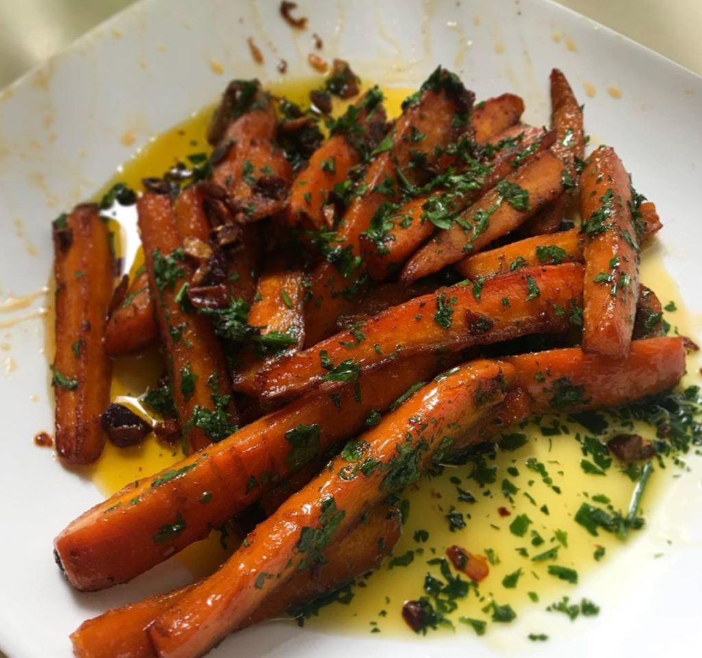 Slow Caramelised Carrots in Honey and Garlic&nbsp;Butter